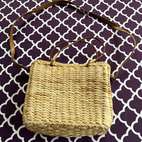 Women’s Sonoma Straw Bag with Strawberry design on front - Picture 3 of 4